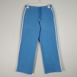 VTG Y2K adidas blue 3 stripes embroidered athleisure sweatpants womens Large